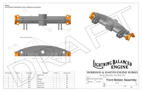KCL Drawings - Front Bolster Assembly