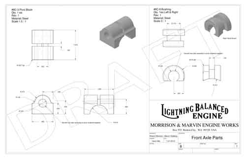 KCL Drawing - Front Axle Parts